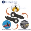 VZZNN 2 Pack Magnetic Hooks Straps, Utility Strong Garage Hooks,