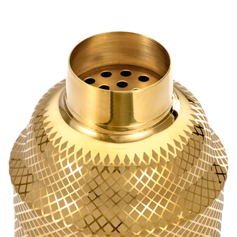 Barfly 3-Piece Diamond Lattice Etch Japanese Cocktail Shaker Set (24