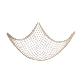 Mediterranean Nautical Net Decoration, Wall Hanging Decoration with Seashells, Great for Creating Atmosphere, Great for Home, Parties, Stores, Restaurants (3.3 x 6.6 ft (1 x 2 m)