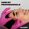 [200 Pack] SURESAFE Pink Nitrile Gloves Large, Powder Free and