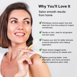 THURLADY Face Razors for Women, Dermaplane Razor for Women Face, Eyebrow Razor, Dermaplaning Tool, Skin Safe Microblades, Peach Fuzz Remover (12ct, Solar Veil)