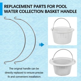 GQNDGN Skimmer Basket Handle Replacement, 2 Pack Fits Hayward SP1091