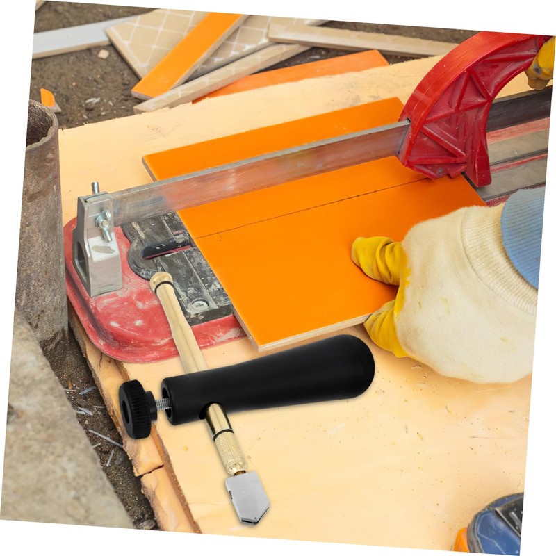 TEHAUX Glass Scorer Power Handle Oil Feed Roller for Mosaic