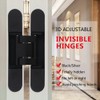 Mengshi 6" Hidden Door Hinges for Secret Door Heavy Duty