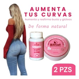 Kit Aumento De Busto Y Gluteo Natural (1 Frasco Y 1 Crema)