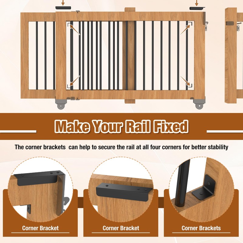 SDSNTE Sliding Gate Kit–Heavy Duty Sliding Gate Hardware for Smooth,