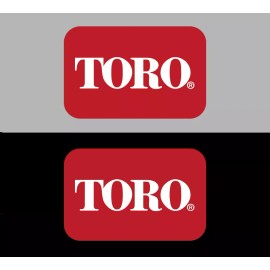 TORO Logo Vinyl Decal/Sticker 2-Pack - Zero Turn & Walk Behind Mowers - 3" x 2"