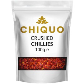 Chiquo Crushed Chillies 100g | Vegan Friendly & GMO Free | Intense Heat & Flavour | Perfect for Cooking, Seasoning & Spice Lovers