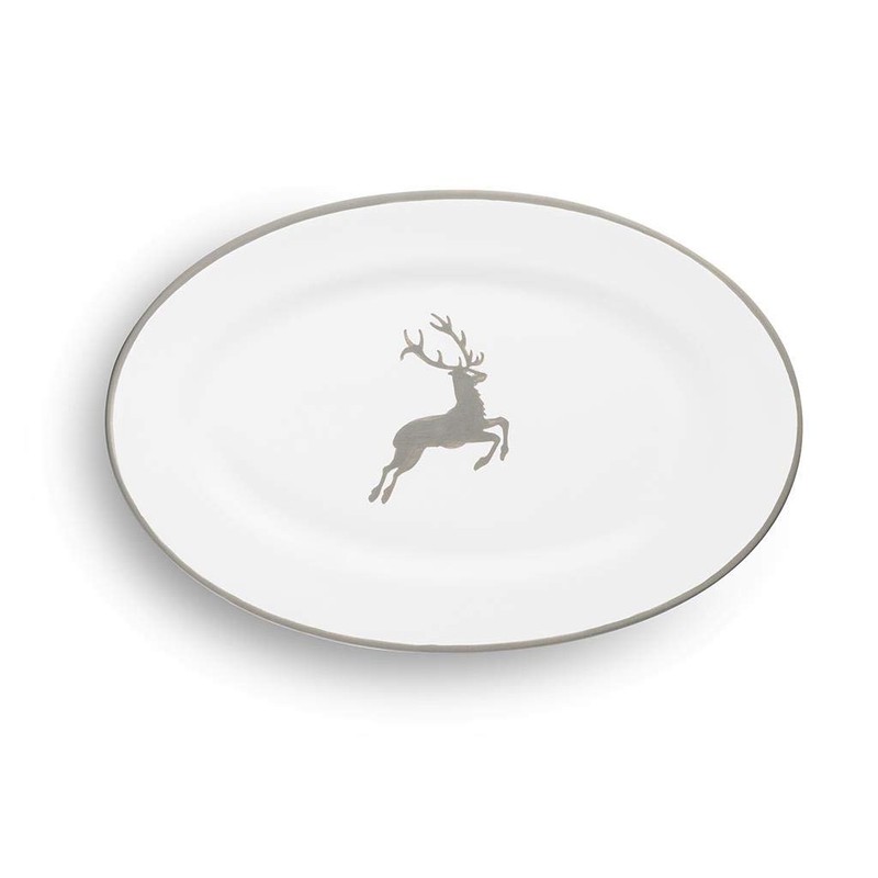GMUNDNER KERAMIK Oval Plate / Flag Gourmet Size: L 21