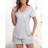 Ekouaer Pjs for Women Short Sleeve Pyjamas Set Women with
