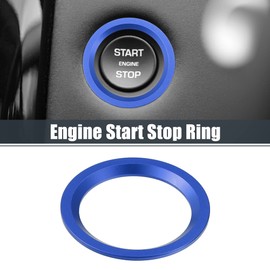 X AUTOHAUX Engine Start Stop Push Button Cover Trim for Honda Accord Sedan Sport EX EX-L 10th 2018-2021 Blue