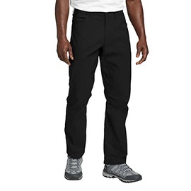 Eddie Bauer Men's Water-Repellent UPF 50+ Stretch Tech Pant (as1, Waist_Inseam, Numeric_38, Numeric_30, Regular, Regular, Black)