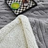 Large Bohemian Bed Blanket 80'' × 90'', Light Grey