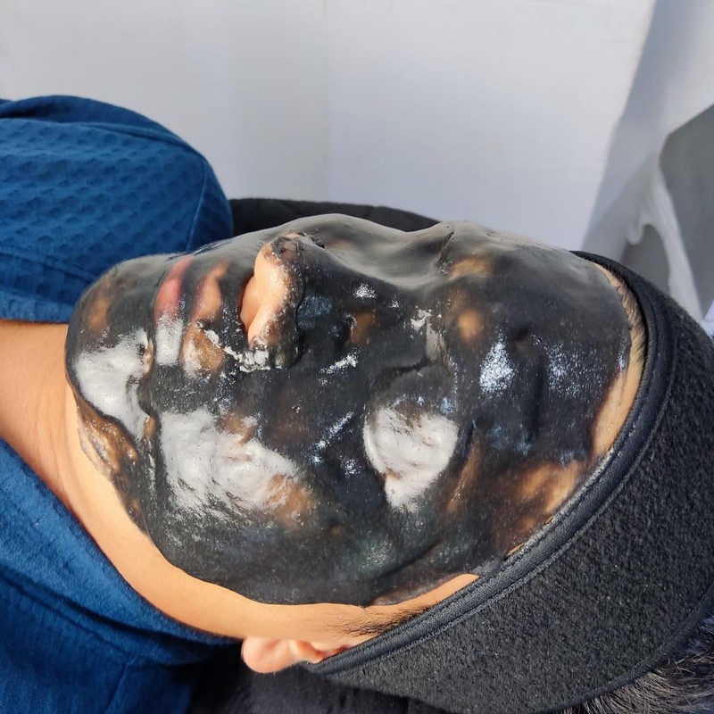 Charcoal Mascarilla Hidro-Plastica Purificante con Carbon Activado, Sauce y Tea