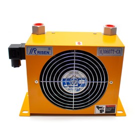 Jieotwice AJ0607T-CA Hydraulic Air Cooler Air-Cooled Oil Radiator Oil Cooling Heat Exchanger (DC 12V)