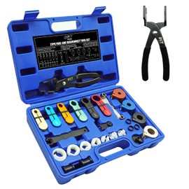 SGT 27pc Master Quick Disconnect Tool Kit, Fuel Line Disconnect Tool Set with Fuel and AC Disconnect Pliers,Fuel Line Removal Tool Set for AC Fuel Line System