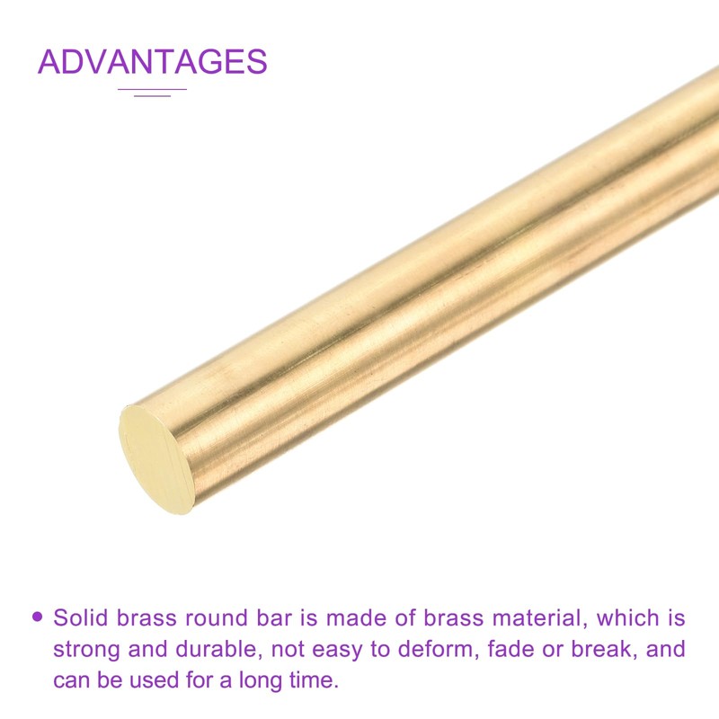 DMiotech 10 mm x 300 mm brass rods, brass rods,