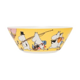 MOOMIN ARABIA 1076288 Classic Family Time Moomin Dish, Bowl, Plate, 5.9 inches (15 cm)