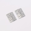 Unxuey Furniture Door Hinges, 16Pcs 1.7inch Folding Butt Hinges, Stainless