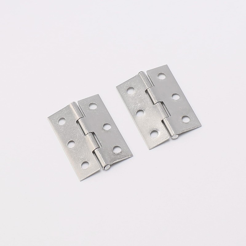 Unxuey Furniture Door Hinges, 16Pcs 1.7inch Folding Butt Hinges, Stainless