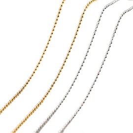 BTtime Nail Parts, Nail Chain, 4 Pieces, Extra Fine Ball Chain, Nail Decoration Parts, Ornaments, Crafts, Accessories, Cutable, DIY 4 Types, Diameter 0.03 x 0.04 inches (0.8 + 1 mm), Length 19.7