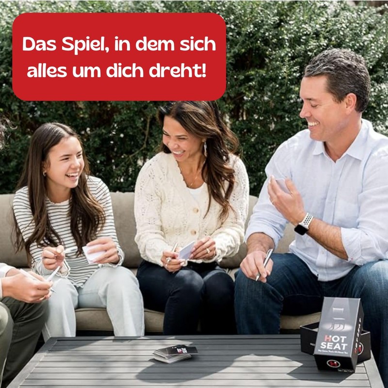 Hot Seat Family Party Game - German Edition
