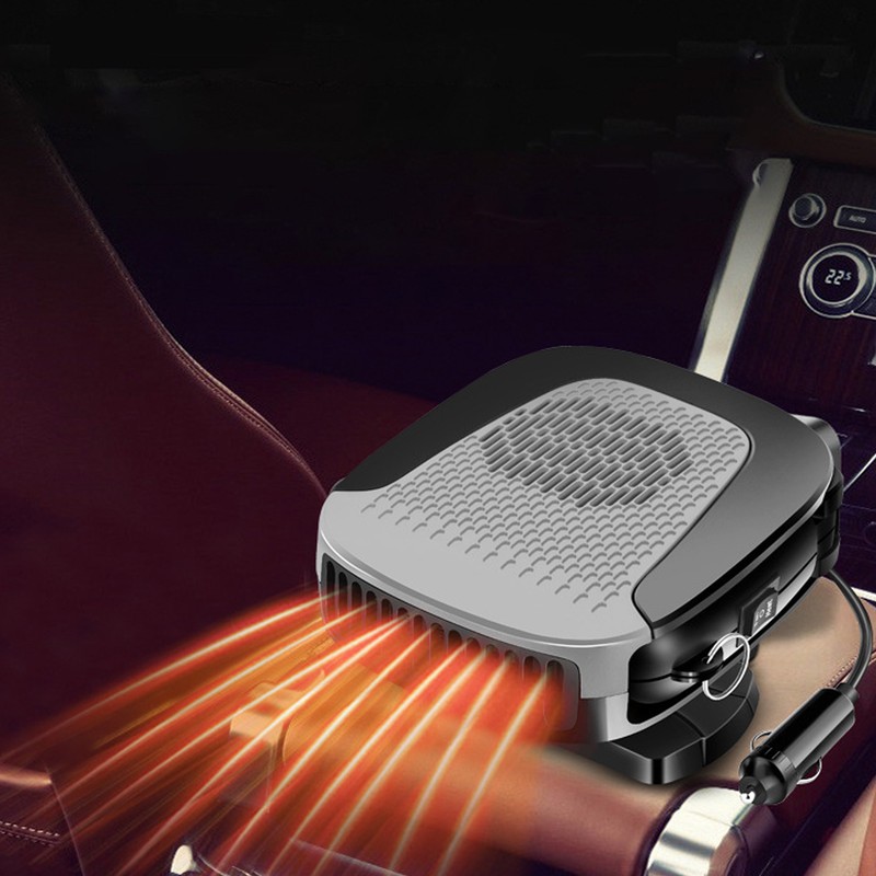 12V Car Heater Heating Fan 360° Rotation Automobile Interior Windshield