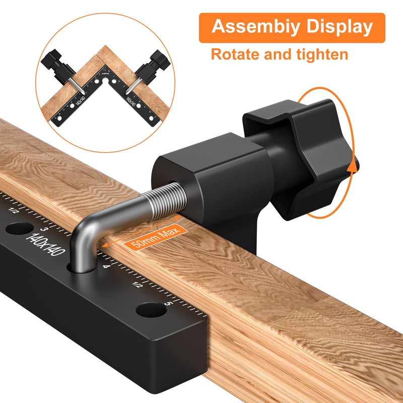 90 Degree Positioning Angle, Preciva Right Angle Aluminum Alloy Clamps