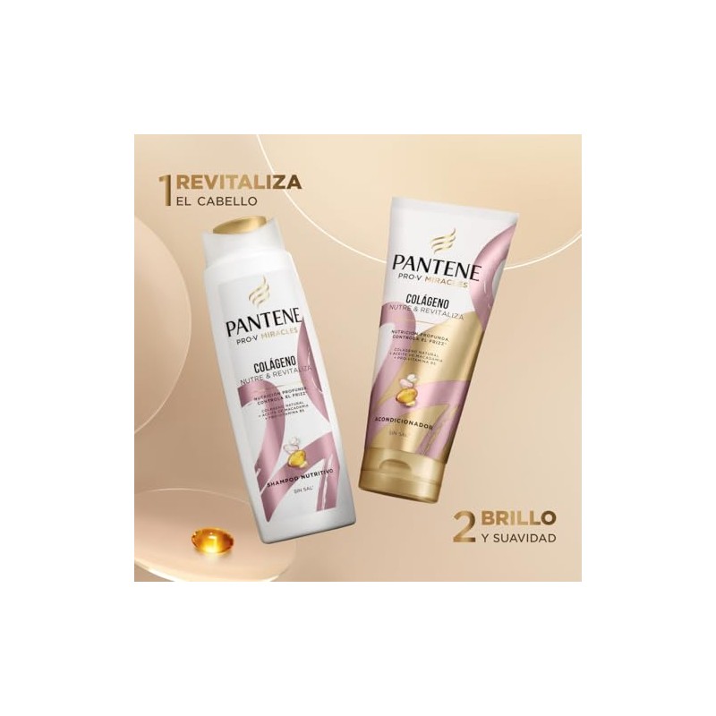 Pantene Pack Shampoo 300 ml Acondicionador 250 ml Colágeno