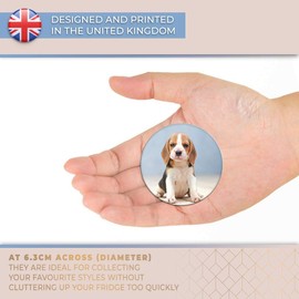 Destination Vinyl ltd Magnet for Refrigerator, Fridge - Cute Little Beagle Puppy Dog for Office, Cabinet and Whiteboard, Magnetic Stickers, 44787