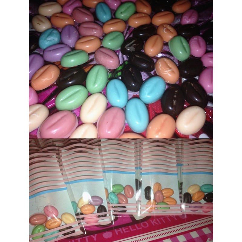 yueton 55 Cavity Coffee Beans Silicone Mold for Baking Chocolate
