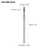 HARFINGTON 5pcs 325-400 Grits Diamond Grinding Bit 2.2mm Oval Head
