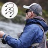 RLMVGBX 3pcs Hat Retainer Clip Windproof Fishing Caps Easy Clips