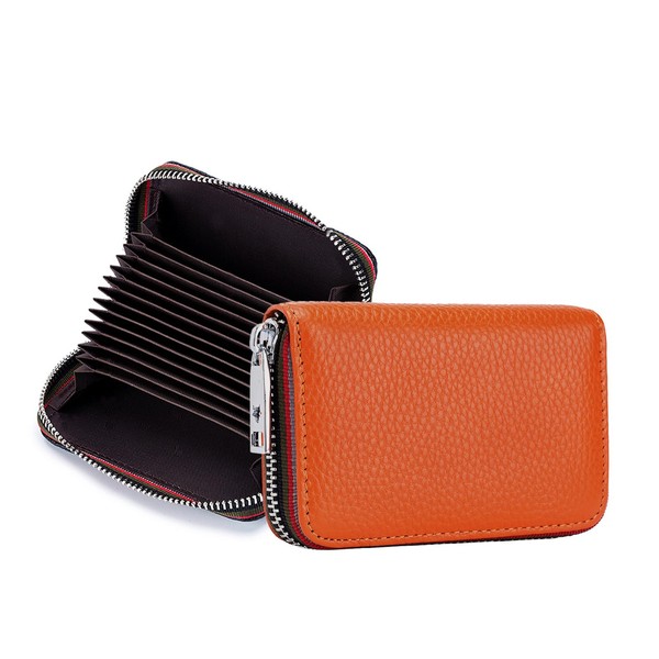 Large Capacity Card Case, Genuine Leather, Cowhide Leather, Credit Card