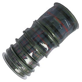 Berisfords 7622 25 m x 7 mm Traditional Tartan Ribbon, Flower of Scotland, Green