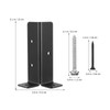 jojofuny 4pcs Fence Post Brackets Fit 1.5x1.5,2x2,2x4,4x4 Post, Carbon Steel