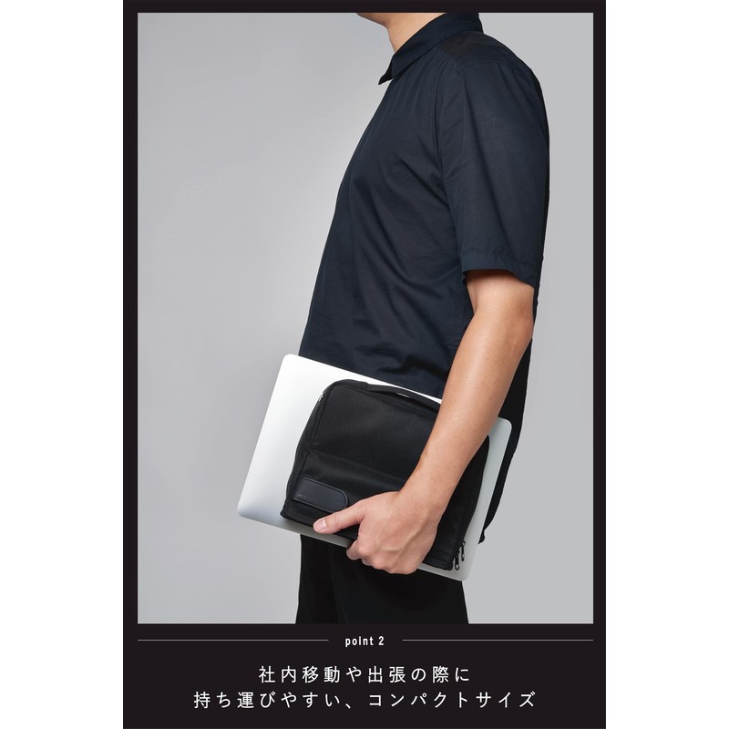 【Amazon.co.jp Exclusive】Kokuyo Bag-in-Bag Gadget Pouch Pen Case Large Capacity Lightweight
