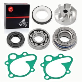 Water Pump Seal Impeller Gasket Rebuild Kit Compatible with Honda TRX250R Fourtrax 250 2X4 1986 1987 1988 1989 ATC250R ATC 250R 1985 1986 19215-KA3-710 19217-657-023
