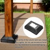 uxcell 4Pcs Post Base Cover, 4.25"x3" (Internal Size 1.25"x2") PVC