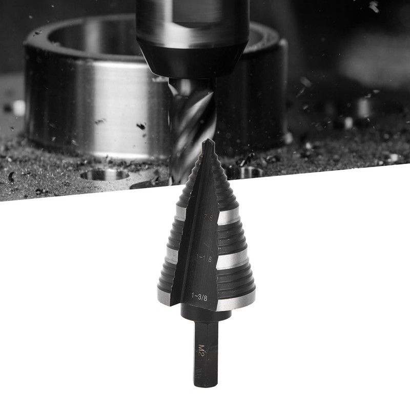 3/16 to 1‑3/8in Step Drill M2 High Speed Steel Nitrided