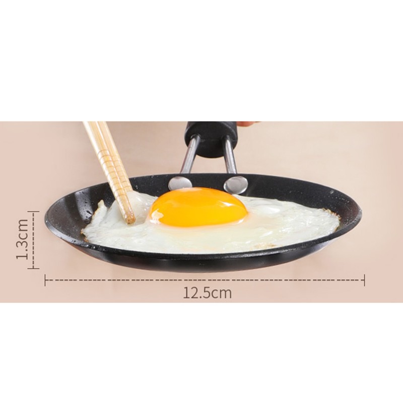 Egg Frying Pan Even Heating Versatile Ergonomic Heat Resistant Anti