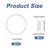 3pcs Food Jar Gaskets, Silicone Replacement O Ring with 3