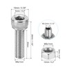 PATIKIL 2 Sets M6x20mm Hex Socket Screw Cylindrical Hollow Bolt
