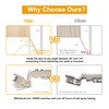 Luokim 2-Pack Frameless Full Overlay Soft Close Cabinet Hinges, 50%