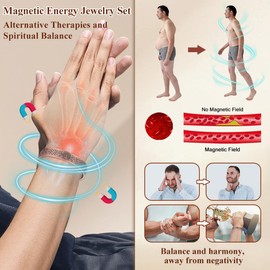 Cigmag Copper Magnetic Bracelet for Men, with Powerful Magnetic 9X 5000 Gauss Magnets, Adjustable Solid Pure Copper (Lotus Life Tree)