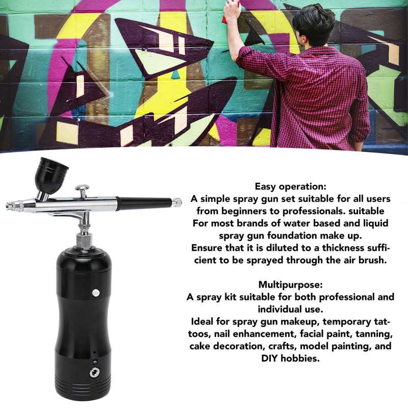 Paint Spray Gun Portable Multi Purpose USB Charging Stable Sprayer