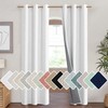 NICETOWN 100% Absolutely Blackout Linen Curtains with Thermal Insulated Liner,