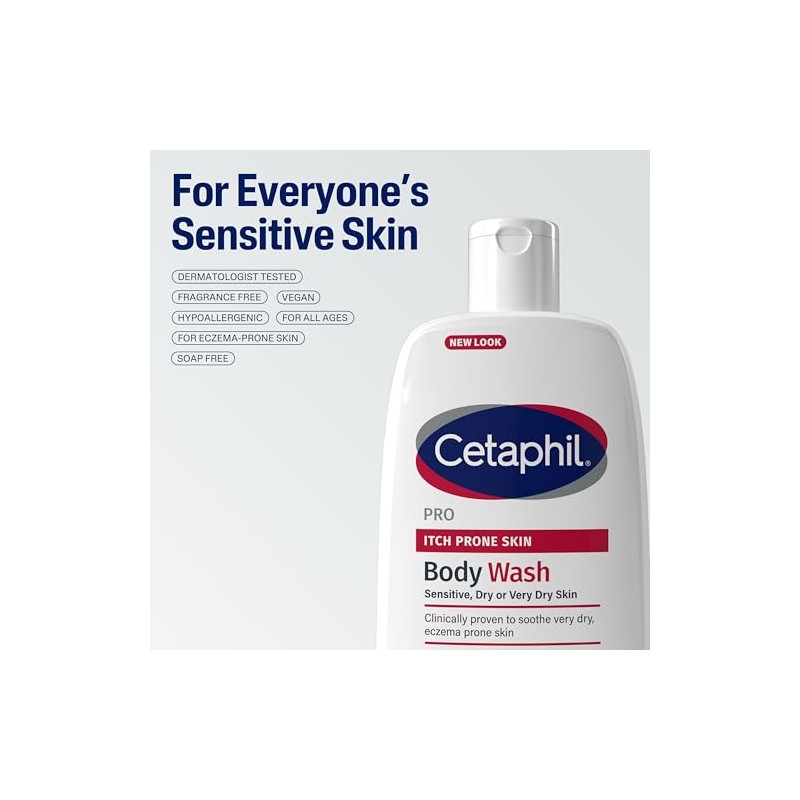 Cetaphil PRO Body Wash for Sensitive Itch-Prone Skin 236ml