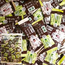 Imuraya Small Yokan Eaten with One Hand, 2 Types, Azuki & Matcha, 50 Pieces, Share Pack, Mini Sticks, Commercial Use, Yokan, Assortment, Individual Packaging