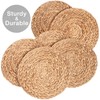 Dehaus® Round Placemats - Set of 6, 30cm Water Hyacinth